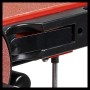 Detailaufnahme: Einhell TC-US 380 Stand-Band-Tellerschleifer, Schleifbandführung.