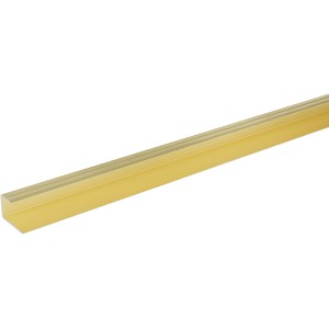 Einschubprofil fit-fix, eloxiertes Aluminium, 29x17x900 mm, Champagnerfarben. Leiste zur Wandabdichtung.