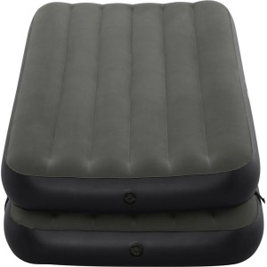 Bestway Luftbett Airbed Twin/King 3-in-1, grau/schwarz, für Camping & Zuhause.