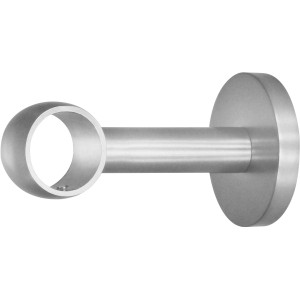 Mydeco Gardinenstange-Halterung Noble Edelstahl-Optik Ø 2 cm Abstand 6,5 cm