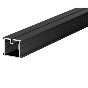 Aluprofil 45 mm x 38 mm x 2 m Schwarz