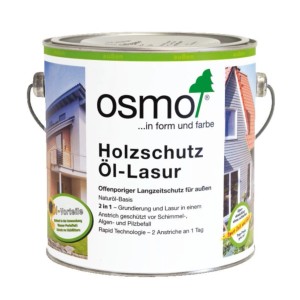 Dose Osmo Holzschutz-Lasur Zeder 2,5 l für langanhaltenden Holzschutz im Außenbereich.