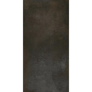 Terrassenplatte Feinsteinzeug Rust Anthrazit, 60x120 cm, matte Oberfläche.
