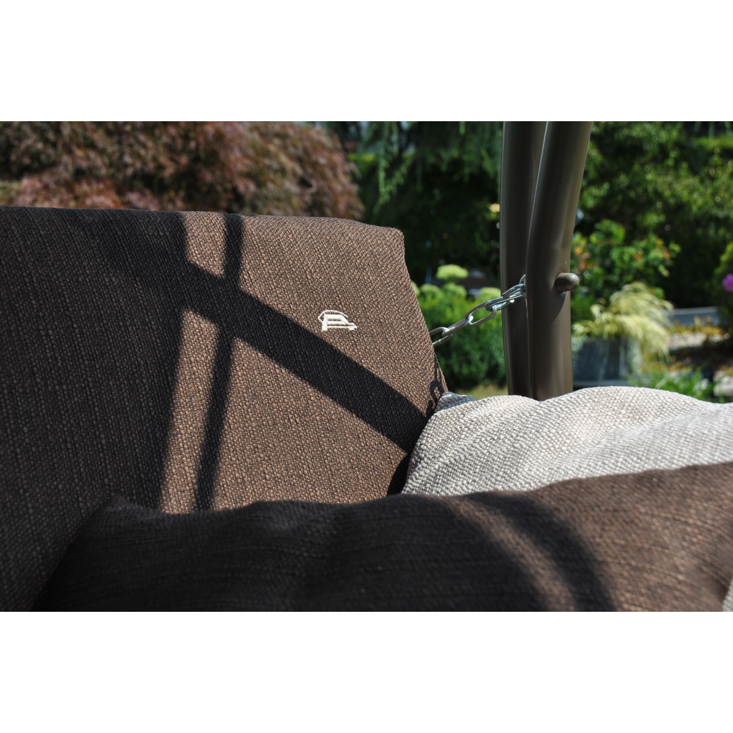 Angerer Hollywoodschaukel Drift Smart 3Sitzer mit Liegefunktion Coffee