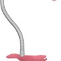 Pinke LED-Klemmleuchte von jedi mit flexiblem Arm für Schreibtisch oder Werkbank.