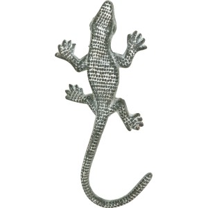 Dekorative Eidechse aus Metall für den Garten.