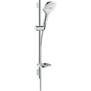 Hansgrohe Brauseset Raindance Select E 120 3jet mit Brausestange 65cm Weiß-Chrom