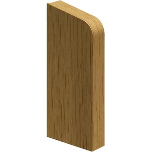 System 11 Endkappe rechts, Eiche Dekor, für Laminat und Parkettleisten.