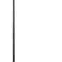 Schwarze LED Stehleuchte Laroa von Eglo, moderne Leselampe aus Kunststoff, 130cm hoch.
