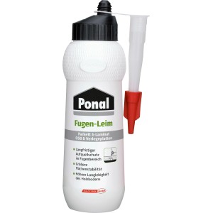 Ponal Fugenleim, wasserfester Holzleim für Parkett und Laminat, 420g Flasche.