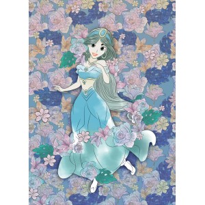 Komar Fototapete Vlies: Jasmin mit bunten Blumen, 200x280 cm. Märchenhaftes Design für Kinderzimmer.