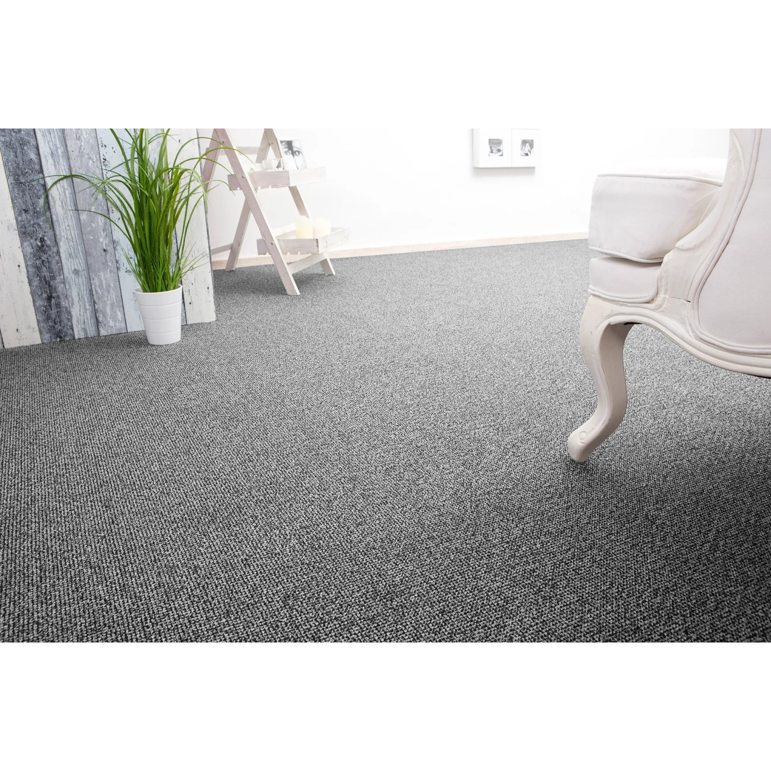 Andiamo Teppichboden Carlos 500 cm Grau Meterware kaufen bei OBI