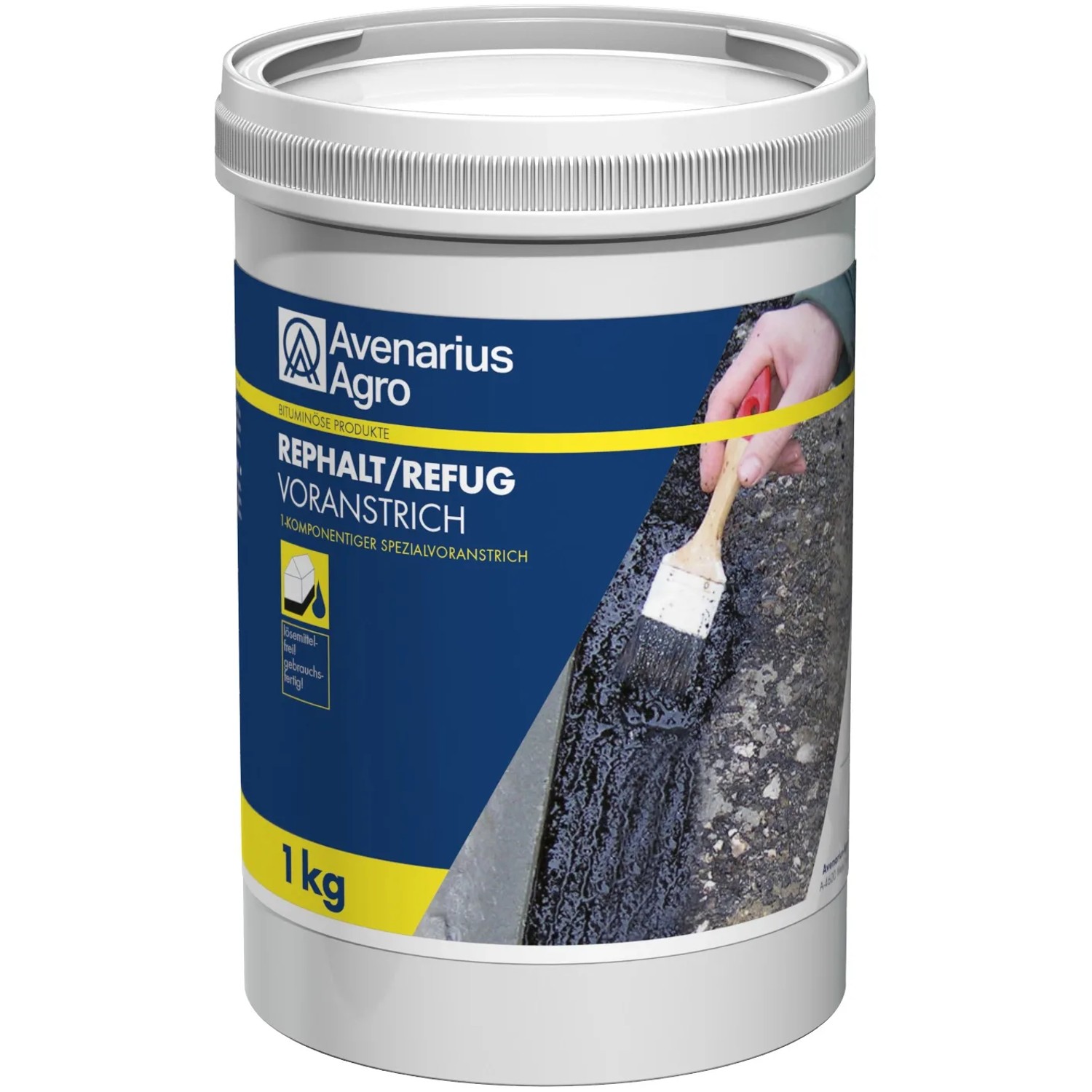 Eimer Rephalt-Refug Voranstrich 1 l, Bitumen Voranstrich für Asphalt und Beton.