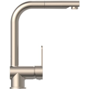 Schütte Spültischarmatur London in Edelstahloptik mit herausziehbarem Auslauf.