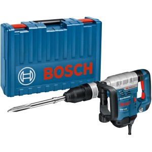 Bosch Professional GSH 5 CE Schlaghammer mit Handwerkerkoffer, blau/silber.