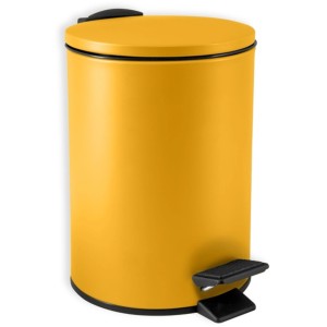 Spirella Adelar Kosmetikeimer, 3 l, Safran Matt, mit Fußpedal und Softclose.