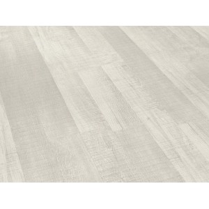 Musterstück Parador Laminat Basic 200, Eiche sägerau weiß, Schiffsboden-Optik.