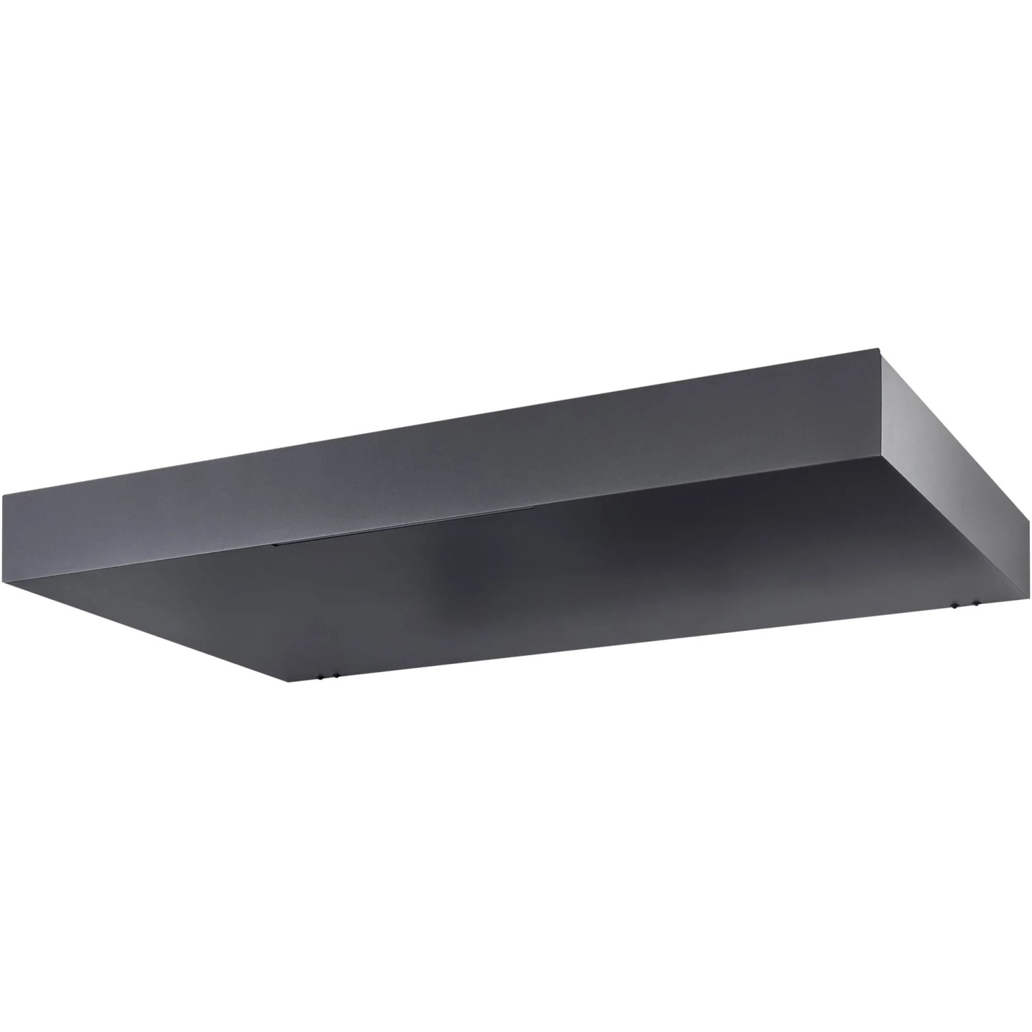 Modernes, anthrazitfarbenes Gutta Rechteckvordach BS 160x90 cm mit LED-Beleuchtung.