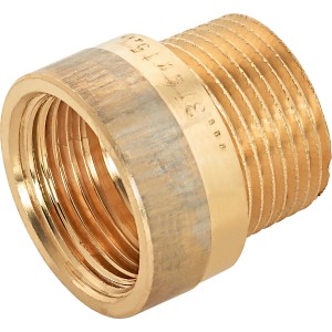 Hahnverlängerung aus Rotguss, 24,1/26,4 mm, 15 mm, für Gewindefittings.