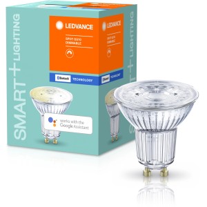 Ledvance Smart+ Bluetooth LED-Reflektorlampe PAR16, GU10, 4,5W, warmweiß, dimmbar.