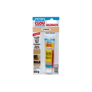Clou Holzpaste Fichte 50g: Gebrauchsfertige Holzspachtelmasse zur Reparatur von Holzoberflächen im Innenbereich.