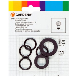 Gardena Profi-System Dichtungssatz mit O-Ringen und Flachdichtung für Hahnstücke.