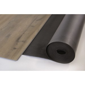 Equipped Trittschalldämmung 1019 für Vinyl 15 m² Stärke 1 mm Schwarz