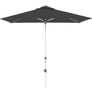 Doppler Marktschirm Expert, 220x140 cm, Anthrazit, mit Kurbel für einfache Bedienung.