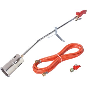 Rothenberger RoMaxi Anwärmbrenner-Set mit Regler, Schlauch und Handgriff für Löt- und Dacharbeiten.