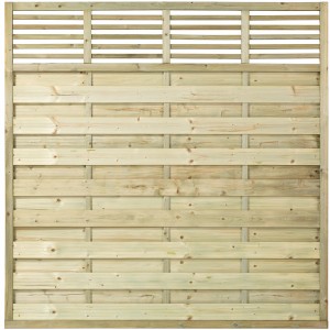 Plus Holz Sichtschutzzaun Newline Nadelholz druckimprägniert 180 cm x 180 cm