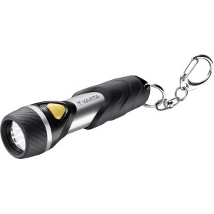 Varta LED-Taschenlampe Day Light Key Chain Light mit Schlüsselanhänger und Batterie.