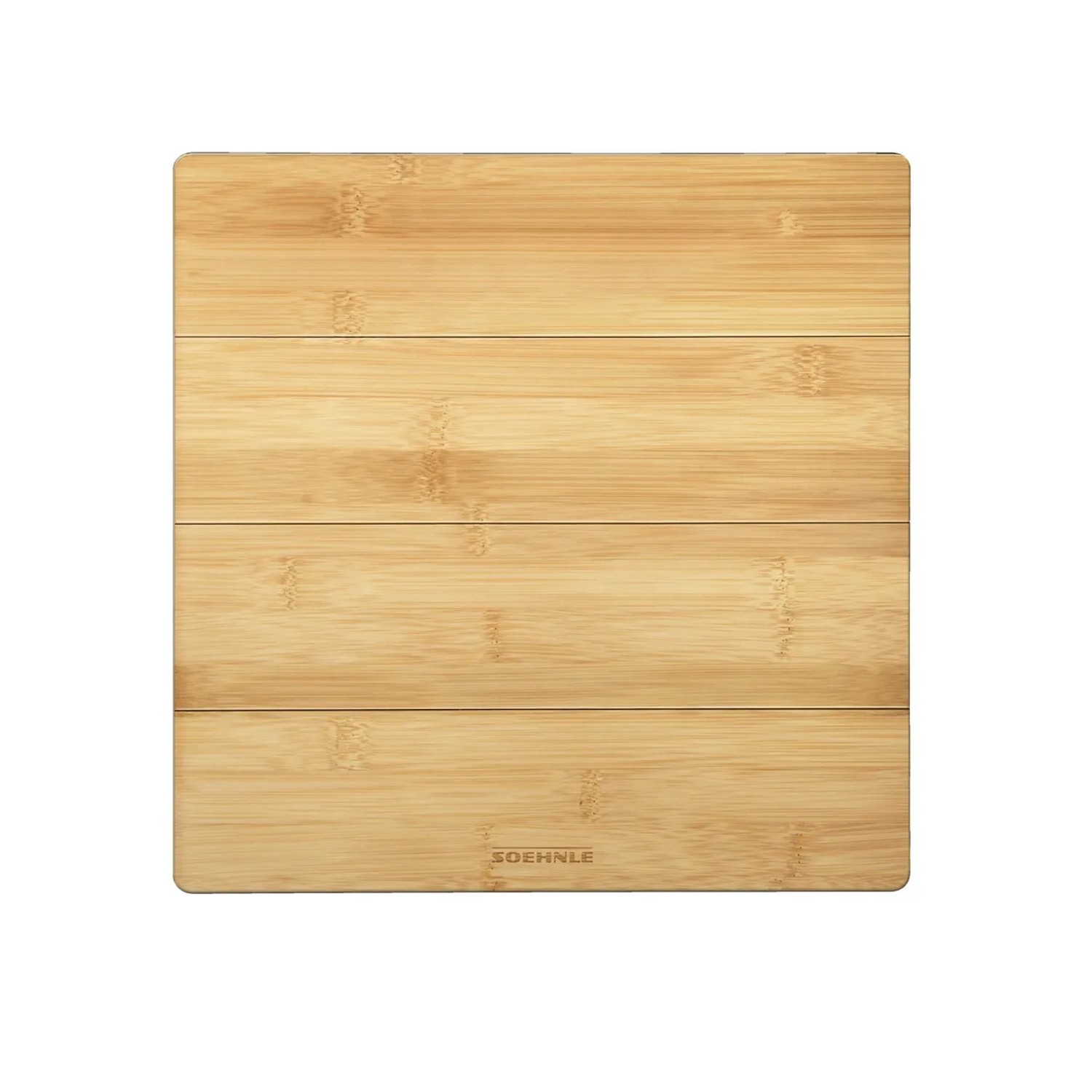 Leifheit Personenwaage Digital Style Sense Bamboo Magic aus Holz, 30x30 cm.
