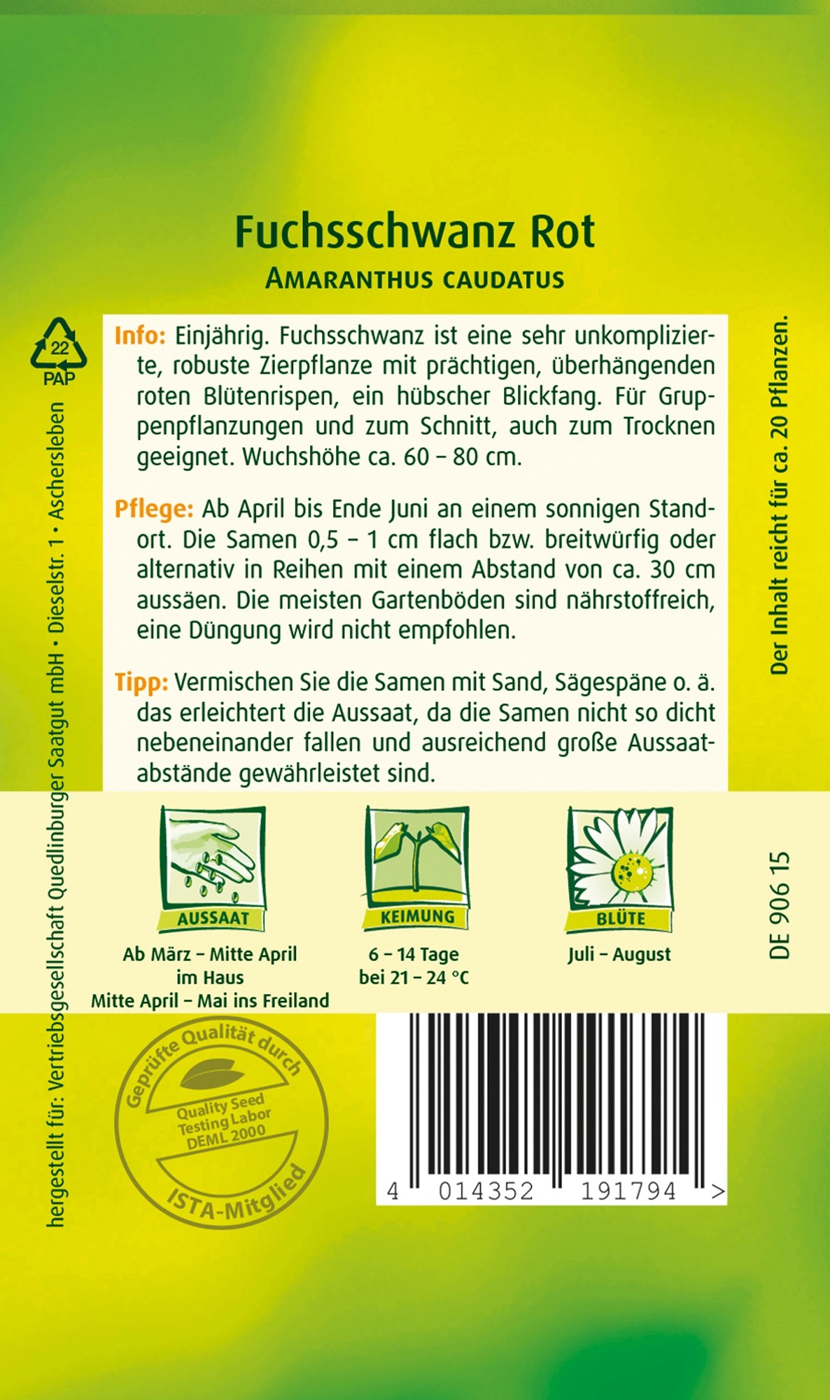Quedlinburger Fuchsschwanz Rot kaufen bei OBI