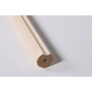 Handlauf Buche Massivholz Ø 52 mm - Länge 1.500 mm für den Innenbereich