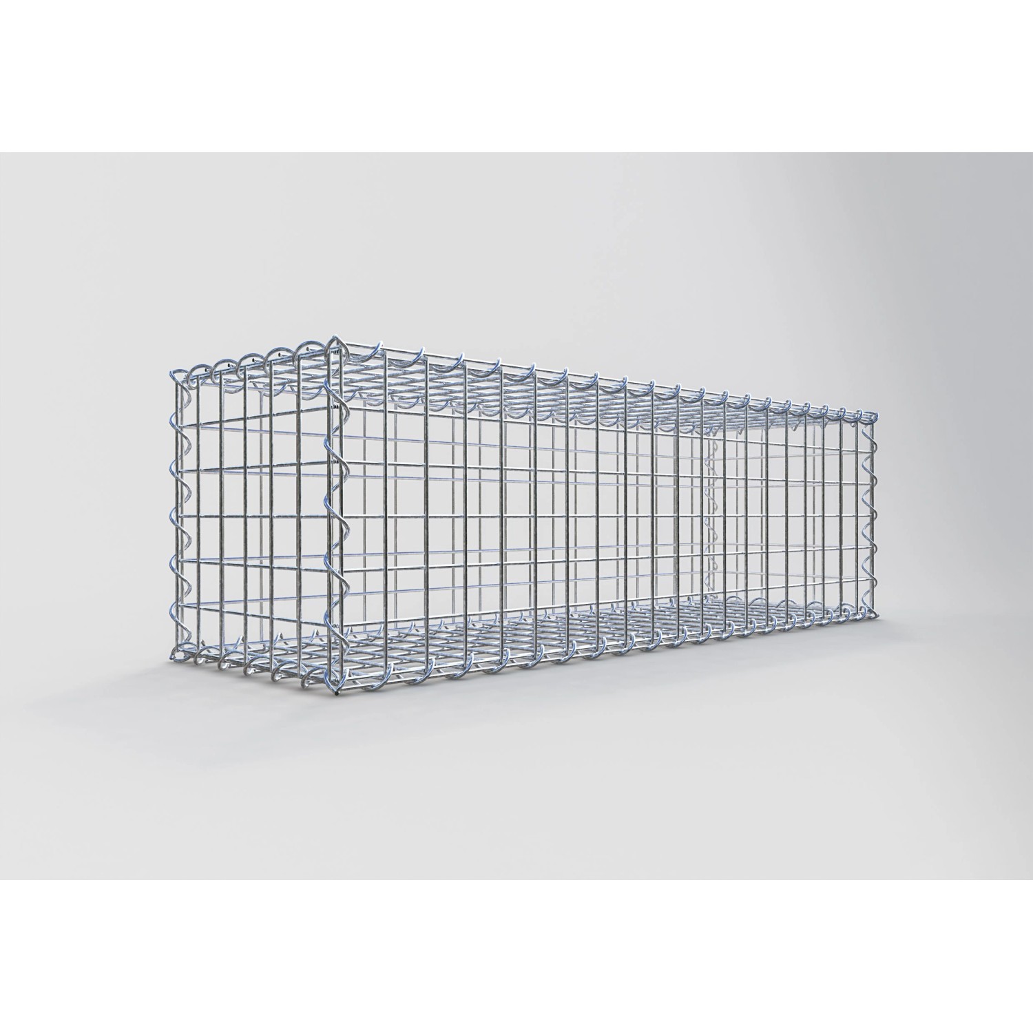 Gabiona Gabionenkorb, 30x100x30 cm, Maschenweite 5x5 cm, Drahtkorb für Einfassungen und Mauersysteme.