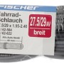 Fischer Fahrradschlauch breit, 69,85/73,66 cm (27,5/29 Zoll) mit Autoventil.