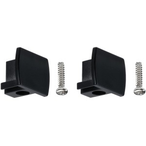 Paulmann URail Endkappen 2er-Pack Schwarz für Schienensysteme, inklusive Schrauben.