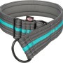 Trixie Zugstopp Halsband Fusion, Größe M-L, graphit/ozean, für Hunde, mit Neoprenpolsterung und reflektierenden Elementen.
