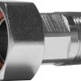 Wasserzählerverschraubung 30,3 mm x 26,4 mm, verchromt, für Wasserzähler-Zubehör.