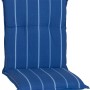 Beo Niedriglehner-Saumkissen Tovarnik Turin blau gestreift, 98x46x8cm. Gartenstuhl Auflage mit Streifenmuster.