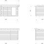 Technische Zeichnung Palmako Sauna Sanna Slide Plus, naturbelassen, mit Maßangaben für Planung.