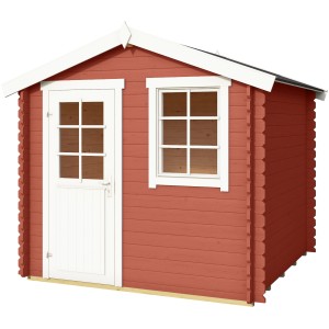 Lasita Holz-Gartenhaus Wels 2, schwedenrot, mit Fenster und Tür. Gartenhaus für Geräte und mehr.