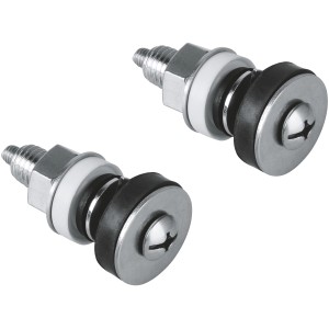 Grohe Befestigungsschraube in Chrom für Stand-WCs, Detailansicht.