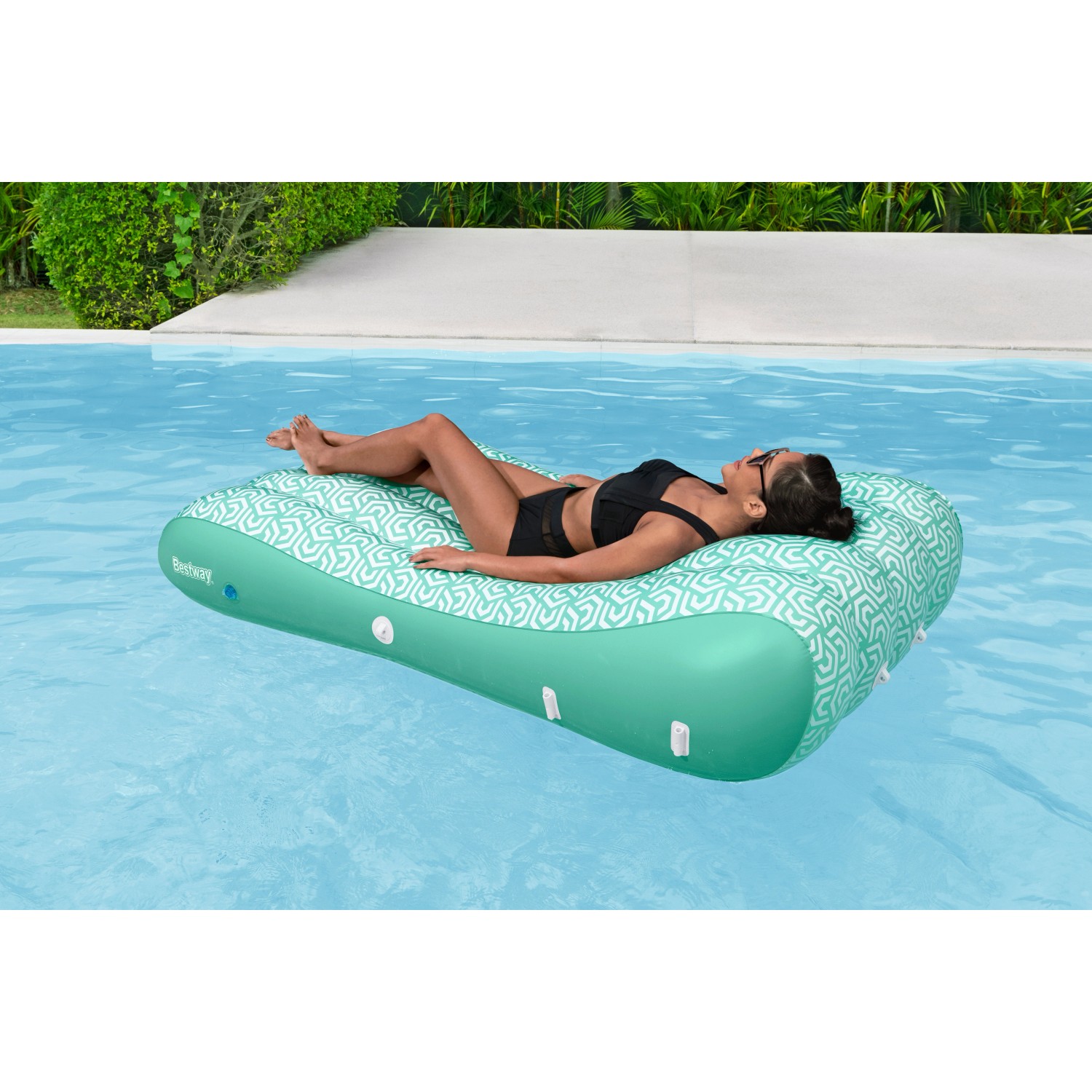 Bestway Luftmatratze Comfy Chill mit Sonnenschutzdach 178 cm x 102 cm kaufen bei OBI