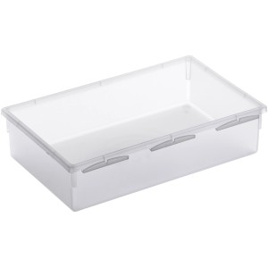 Rotho Schubladen-Aufbewahrungsbox Basic Transparent 5 cm x 15 cm x 23 cm