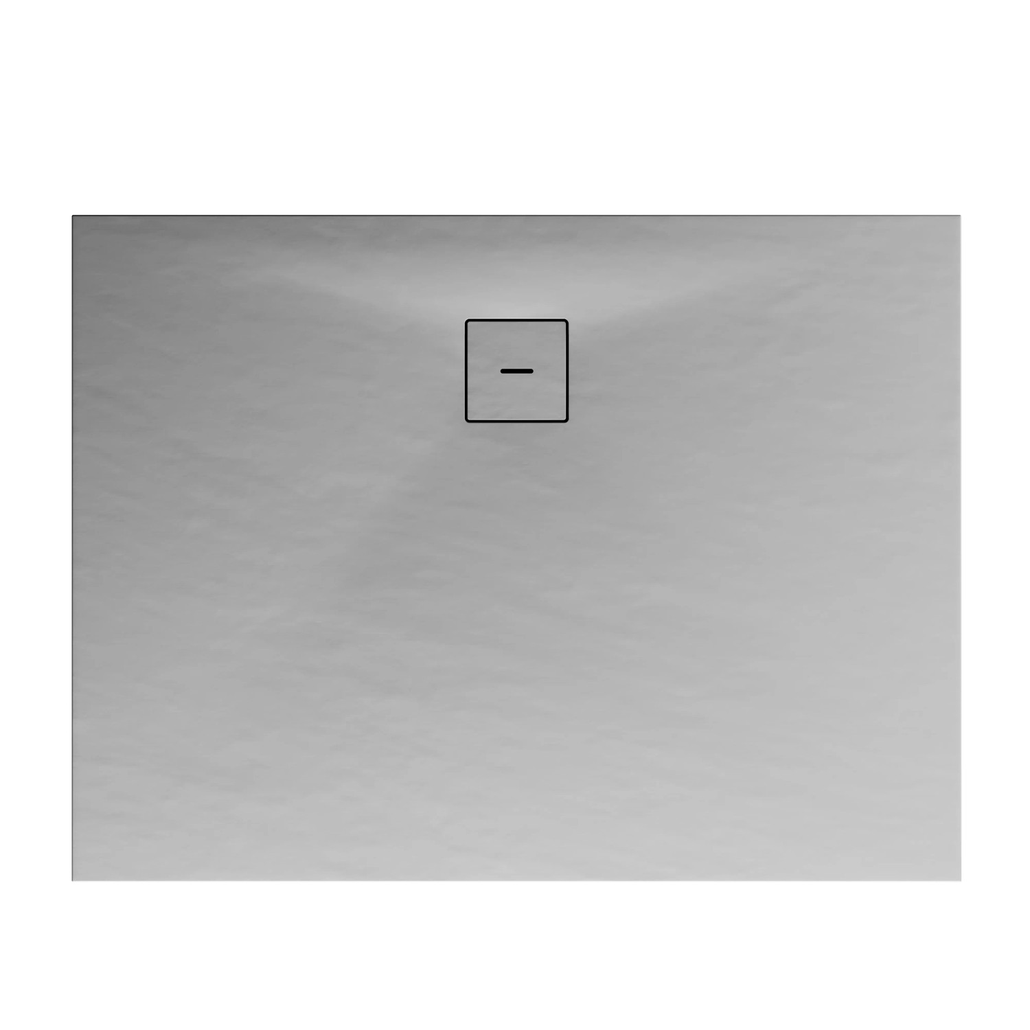 Rechteckige Schulte Duschwanne ExpressPlus, 100x80 cm, Mineralguss Grau mit Ablauf