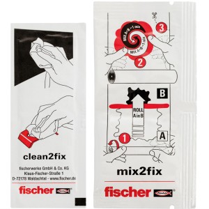 Fischer Bad Kleber 2x4g: Zwei Tuben Kleber zum Anbringen von Bad-Accessoires ohne Bohren.