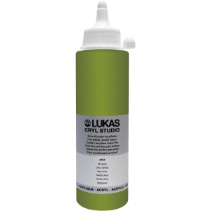 Lukas Cryl Studio Acrylfarbe Plastikflasche Olivgrün 250ml