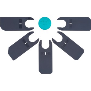 wolfcraft Fugenglätter Fächer-Set 5-teilig für Silikon und Acryl