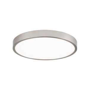 Runde Orion LED Deckenleuchte Ø 24 cm in Satin. Flaches Design mit hellem, warmweißem Licht.